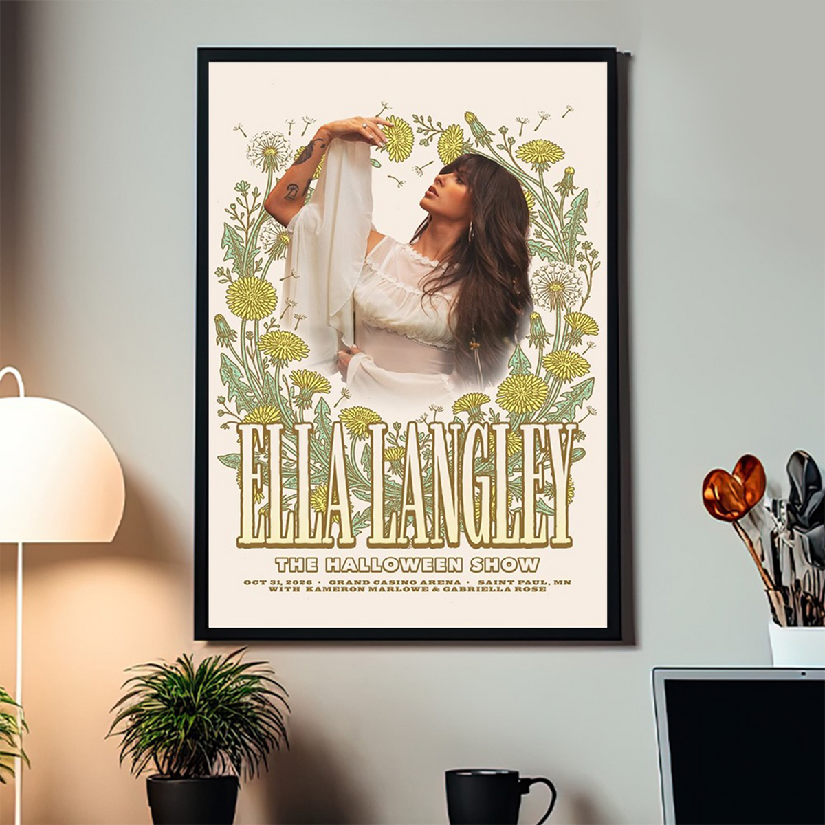 Limited Edition Ella Langley Dandelion Tour 2026 Poster