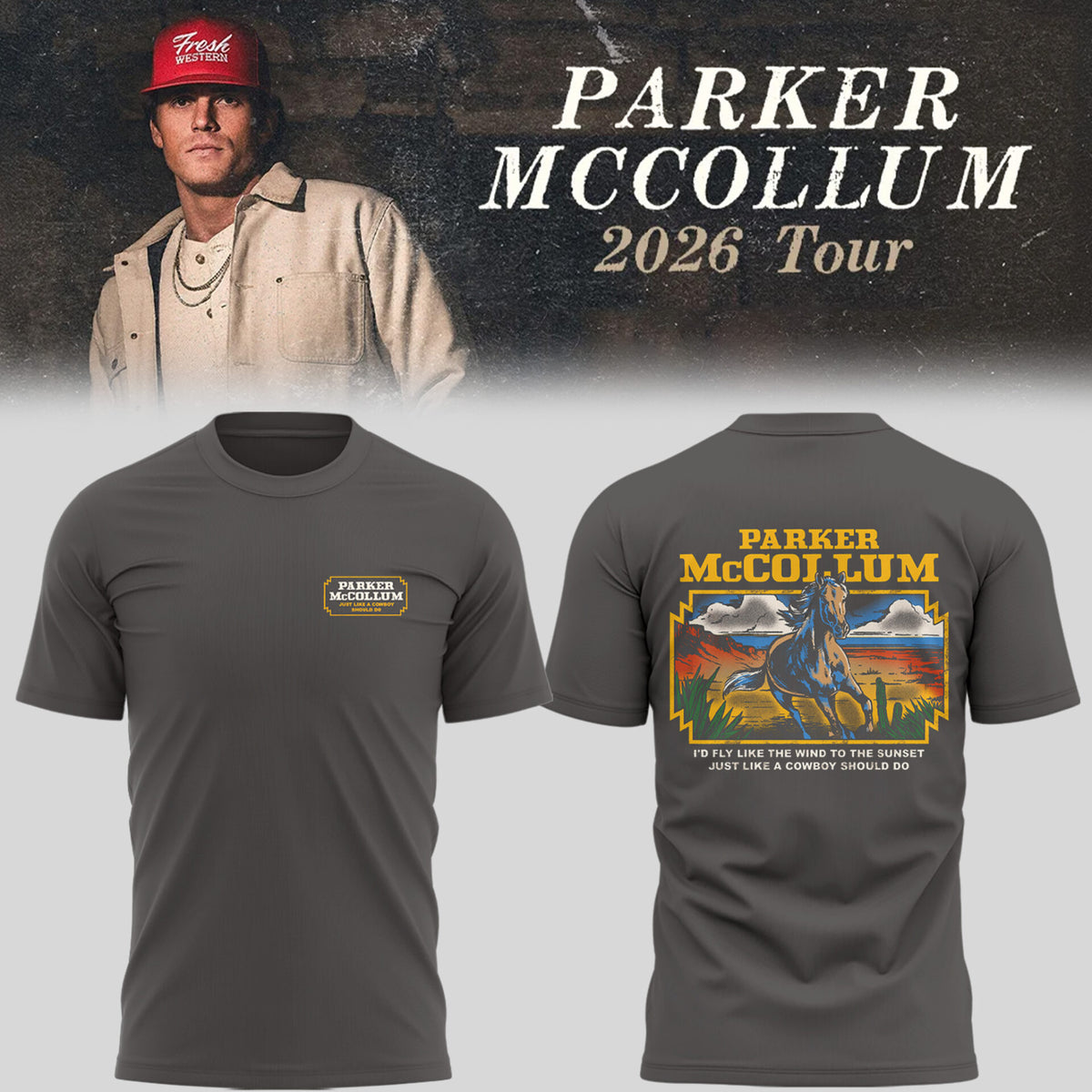 Limited Edition Parker McCollum Tour 2026 Shirt