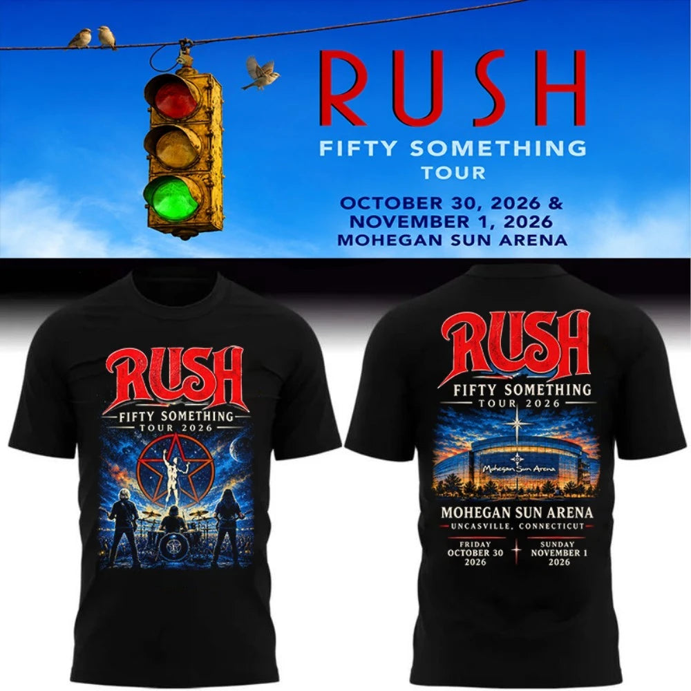 🔥 Rush “Fifty Something Tour 2026” T shirt