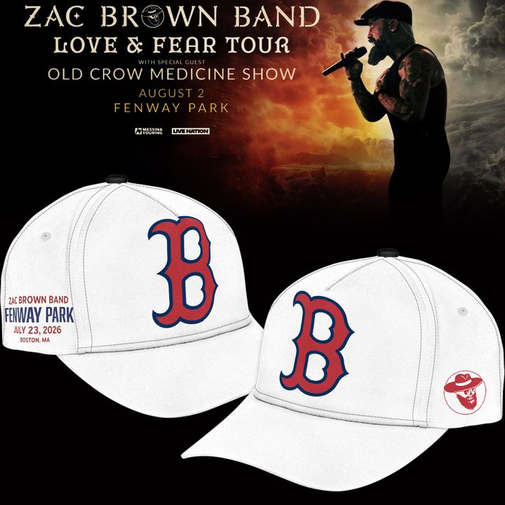 Zac Brown Band x Boston Red Sox Fenway Park - Love & Fear Tour White Classic Cap