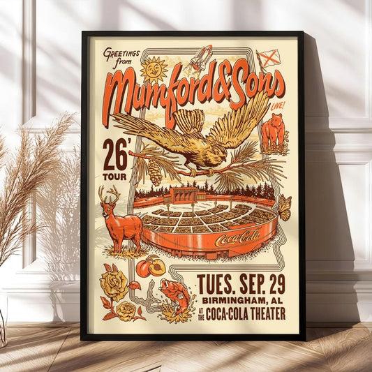 Mumford And Sons Birmingham AL 2026 Poster