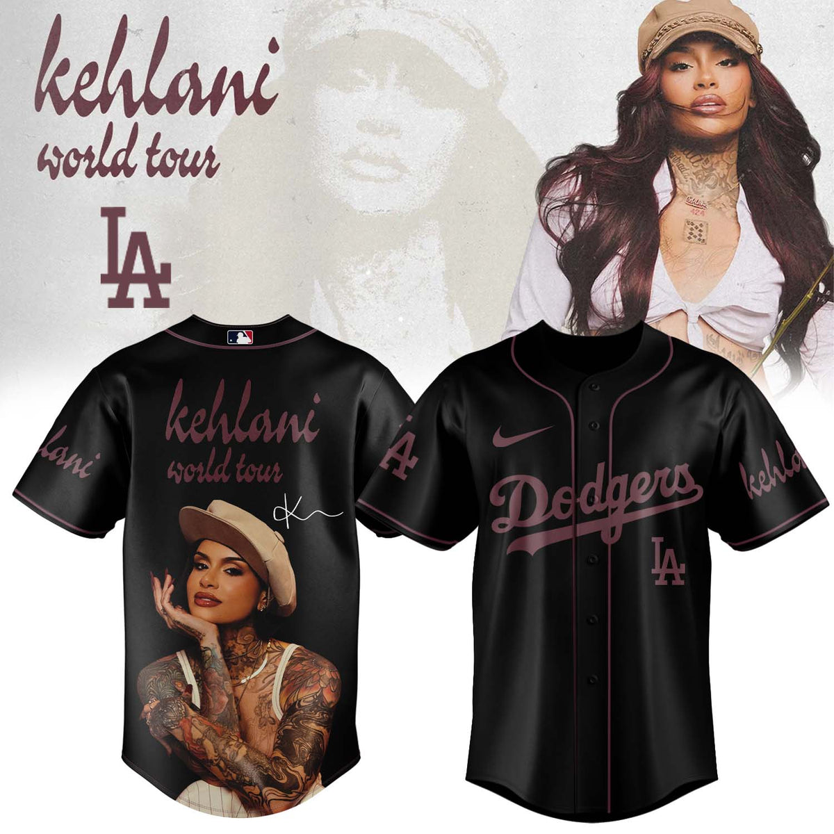 Kehlani World Tour Limited Edition Signature – Jersey 3