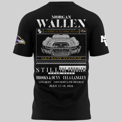 Special New Edition Baltimore Ravens x MW  Black Tshirt 2026