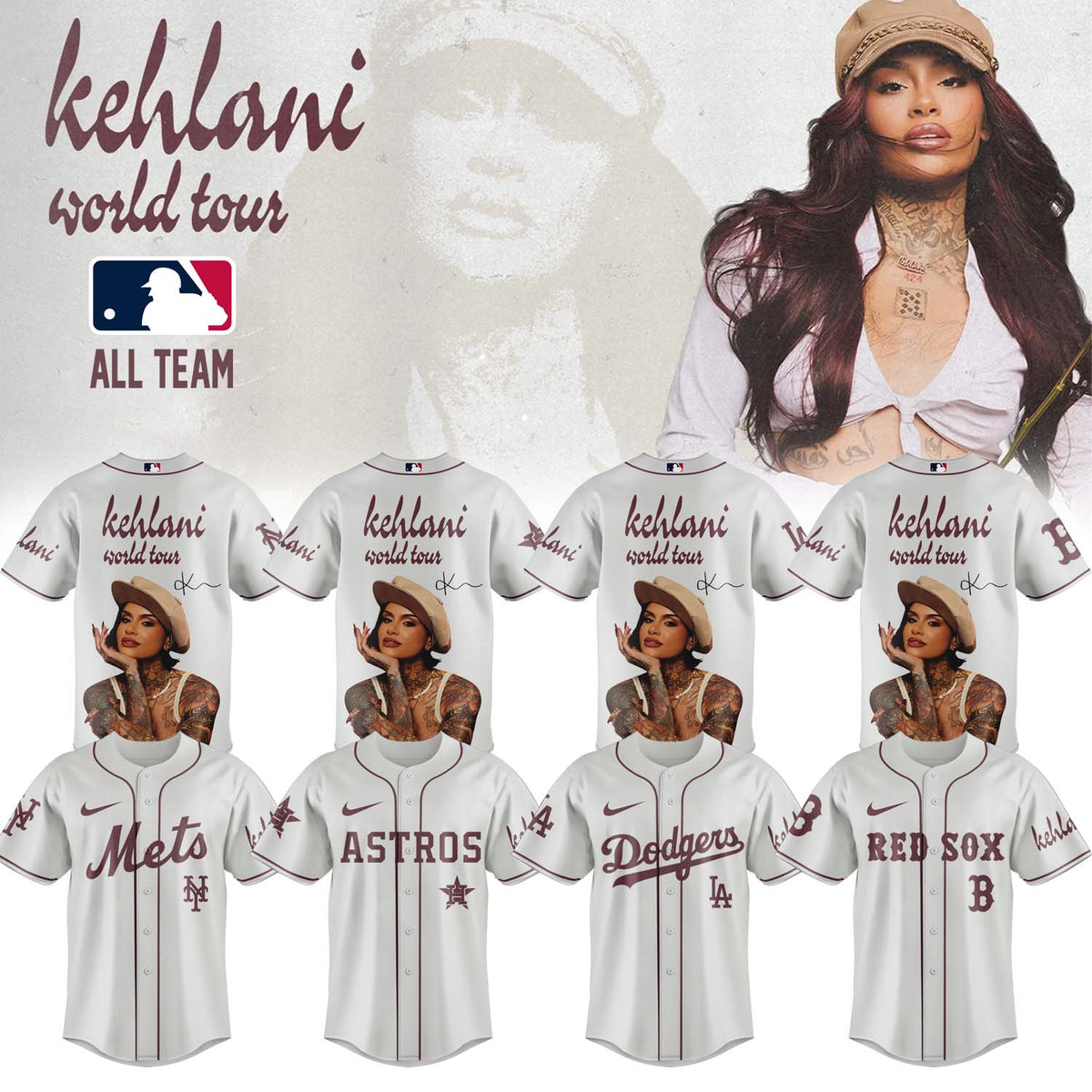 Kehlani World Tour Limited Edition Signature – Jersey 2