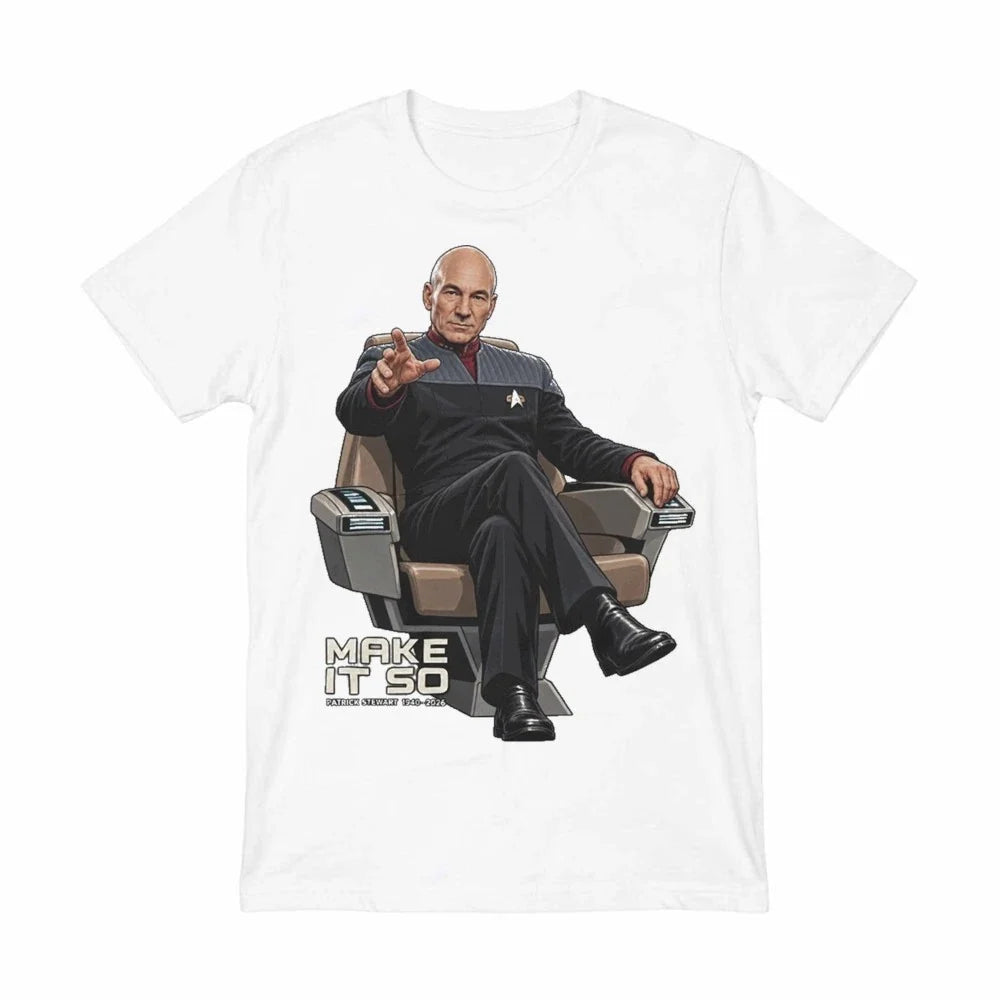 In Loving Memory Patrick Stewart 1940-2026 Rest In Peace Comfort Colors T-Shirt