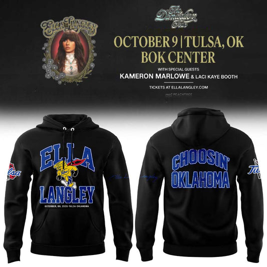 Tulsa Golden Hurricane x Ella Langley The Dandelion Tour 2026 Hoodie