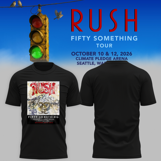 🔥 Rush “Fifty Something Tour 2026” T shirt