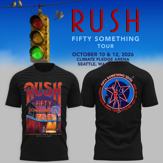 🔥 Rush “Fifty Something Tour 2026” T shirt