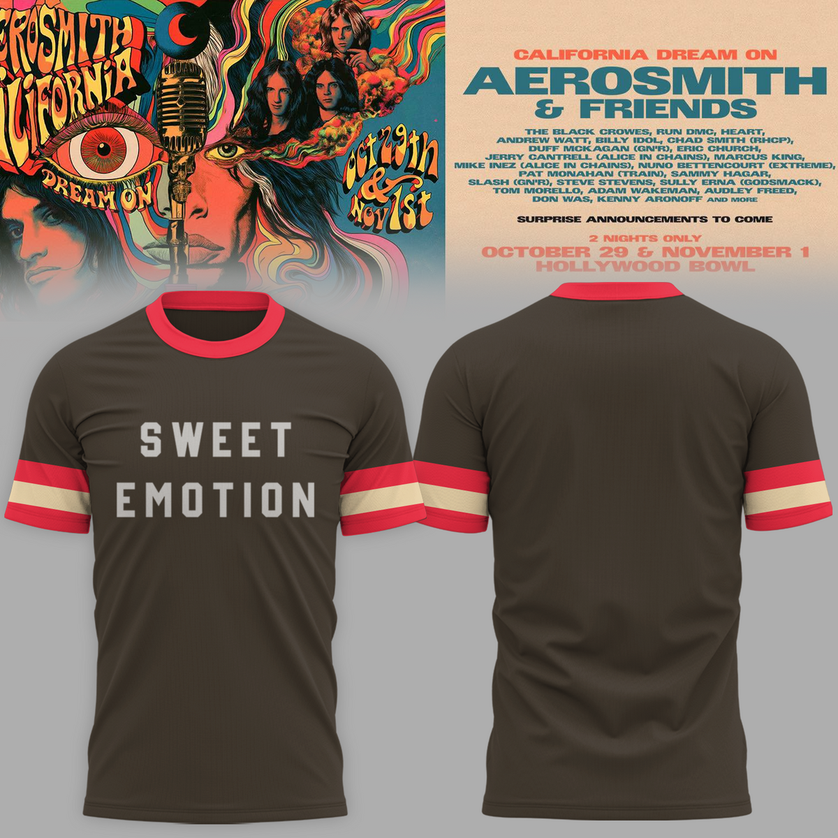 🤘 Aerosmith & Friends October 29–November 1 Tee