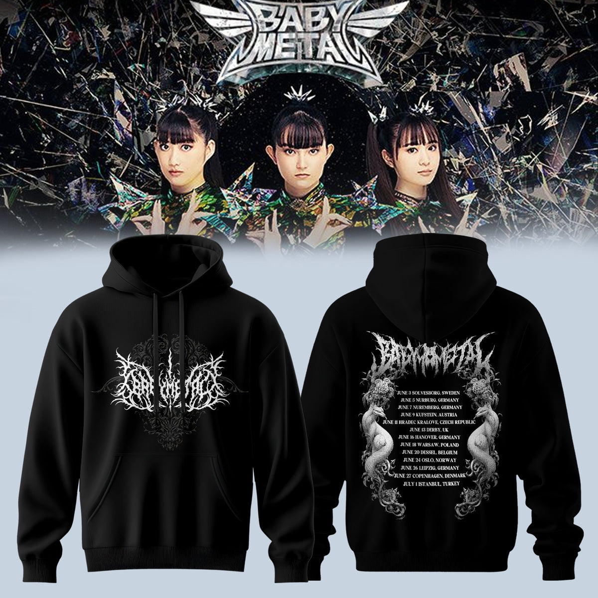 BbyMtl World Tour 2026 Premium 3D Hoodie V3