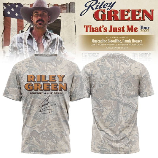 Riley Green That’s Just Me Tour signed TShirt