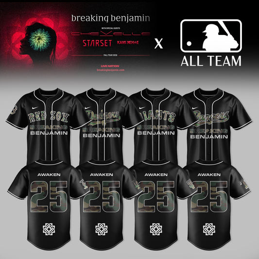 BREAKIN' B American Tour 2026 Premium 3D Baseball Jersey V4