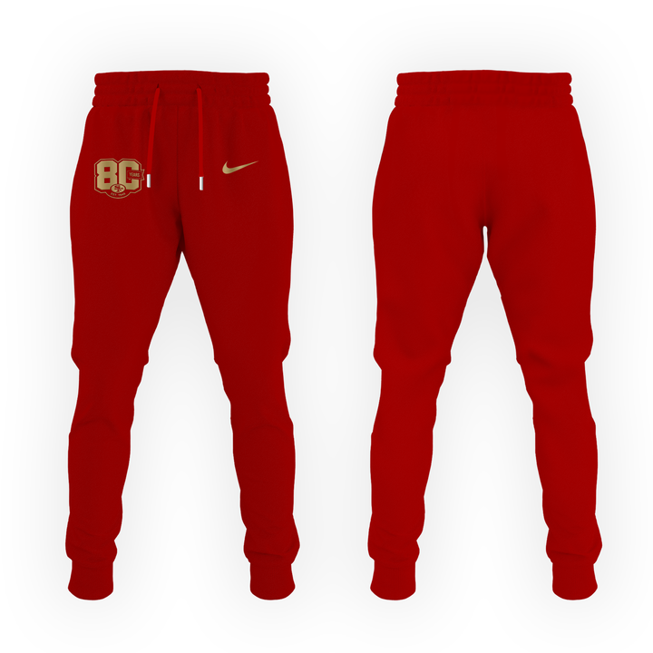 2026 Exclusive San Francisco 49ers 80th Year Anniversary Hoodie