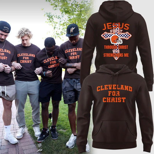 Cleveland Browns — Cleveland Land for Christ Hoodie