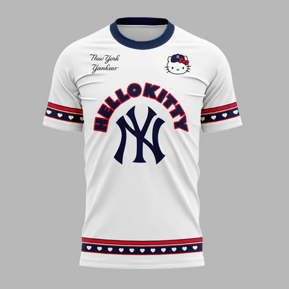 20. Limited Edition New York Yankees x Hello Kitty Game Night 2026 Baseball Graphic T-Shirt