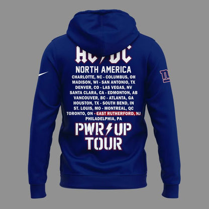 Limited Edition AC/DC x New York Giants - POWER UP TOUR 2026 Hoodie