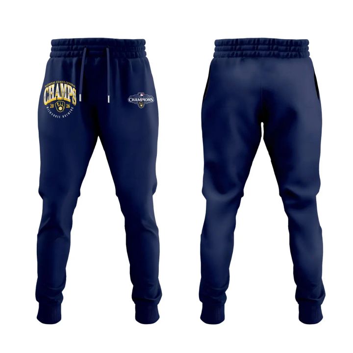 (Adult & Kid) Milwaukee Brewers Fanatics Navy 2026 NL Central Division Champions Locker Room Hoodie
