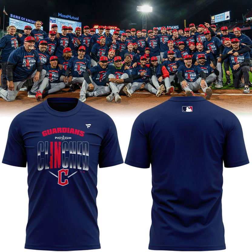 Cleveland Guardians Navy 2026 Postseason Locker Room T-Shirt