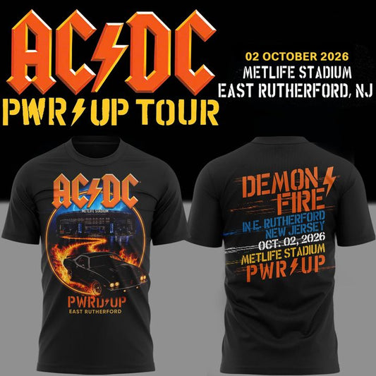 001. AC/DC Exclusive New York Event Shirt - POWER UP TOUR 2026 T-Shirt