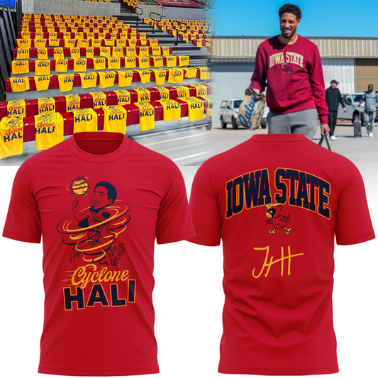 Limited Edition Tyrese Haliburton x Iowa State Men's Basketball Red T-Shirt 2026