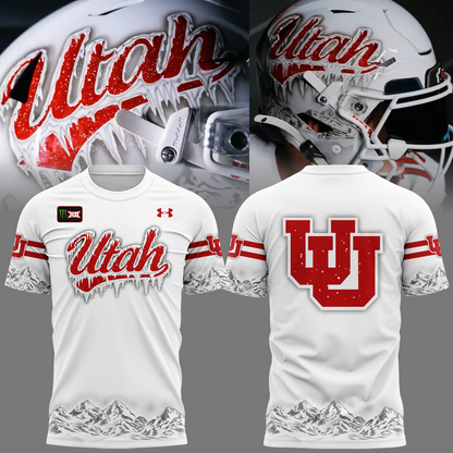 Limited Edition Utah Utes Football White Out T-Shirt 2026