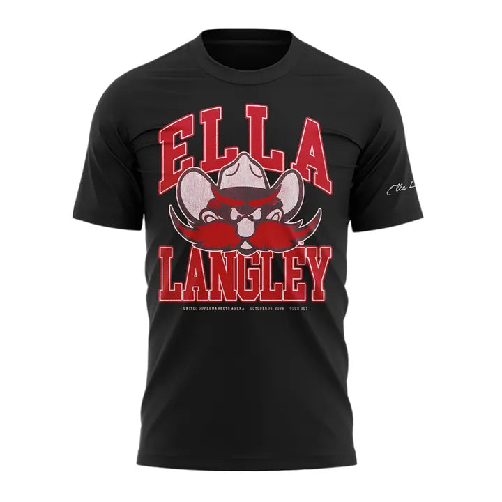 . Texas Tech Red Raiders x Ella Langley-The Dandelion Tour 2026 Shirt Black