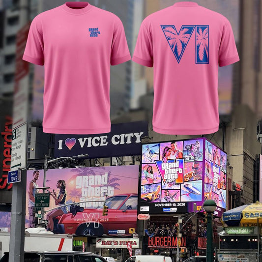 Grand Theft Auto VI "Vice City Pink" Graphic Tee