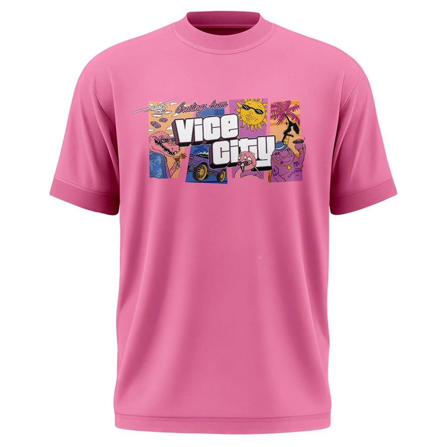 Grand Theft Auto VI "Greetings from Vice City" Pink Tee